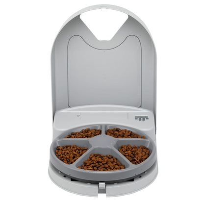 Petsafe Dispensatore Di 5 Pasti Per Animali Eatwell Con Timer Grigio
