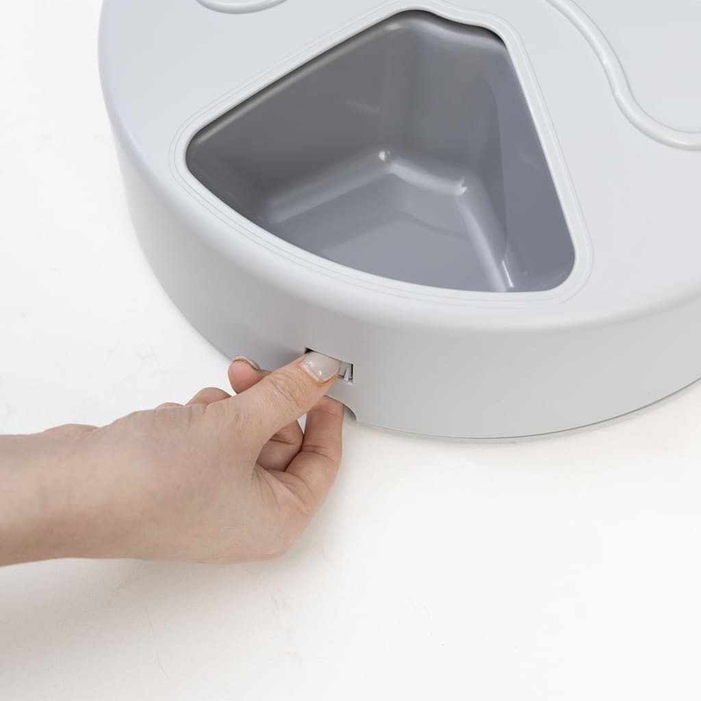 Petsafe Dispensatore Di 5 Pasti Per Animali Eatwell Con Timer Grigio