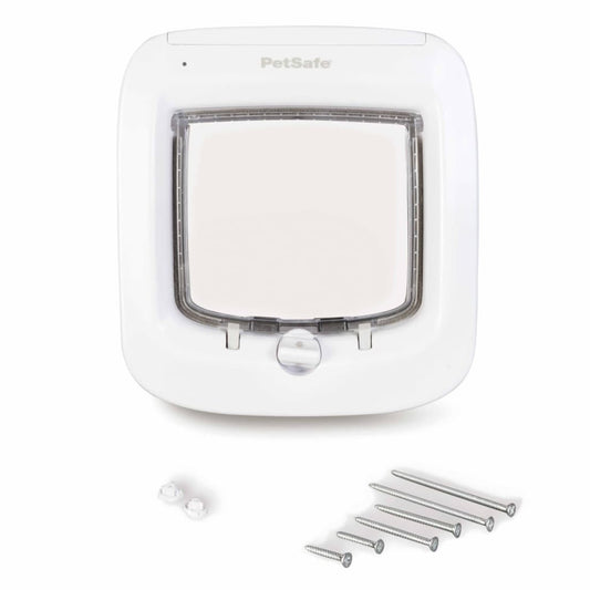 Petsafe Porta Basculante Per Gatto Con Microchip Bianco Ppa19-16145