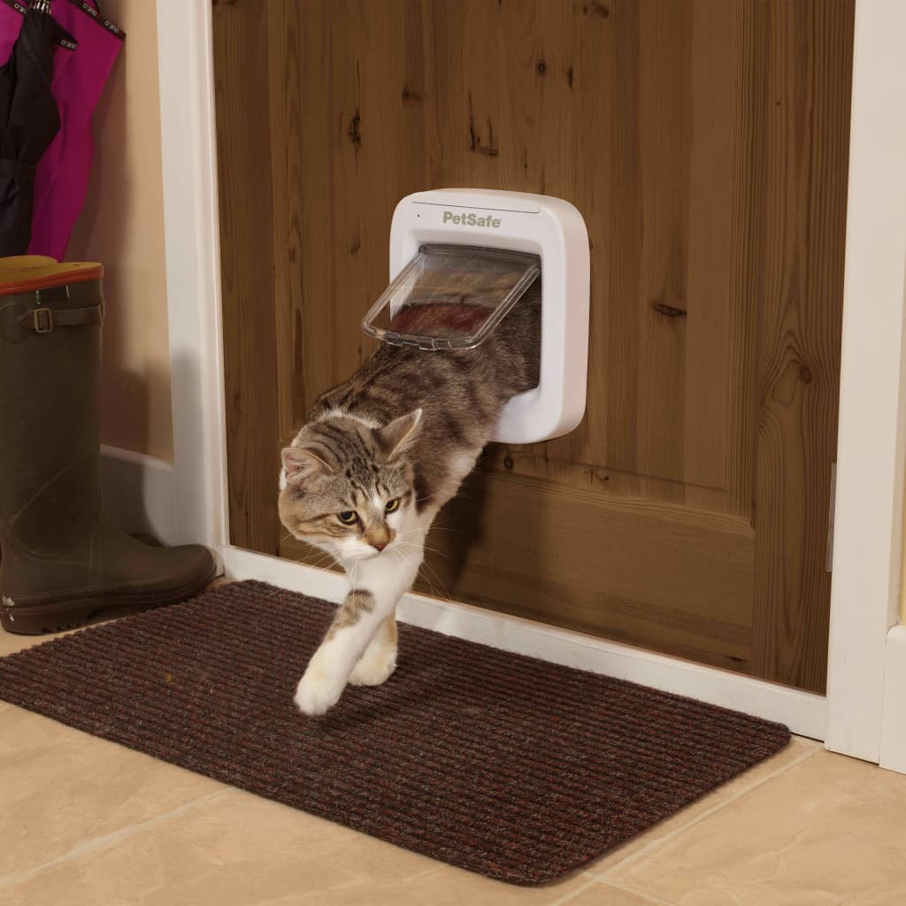 Petsafe Porta Basculante Per Gatto Con Microchip Bianco Ppa19-16145