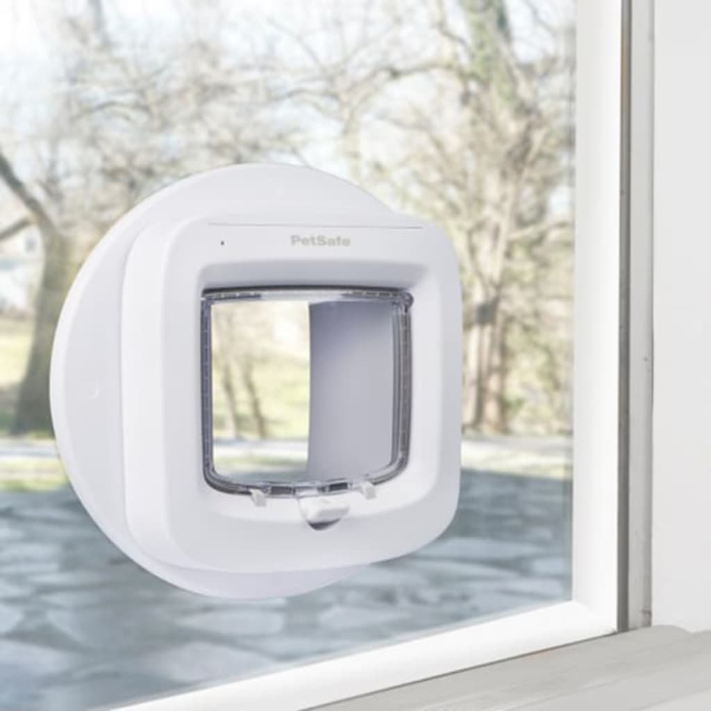 Petsafe Porta Basculante Per Gatto Con Microchip Bianco Ppa19-16145
