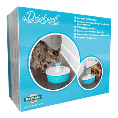 Petsafe Fontana Per Animali Domestici Drinkwell Con Farfalla 1,5 L Bianco
