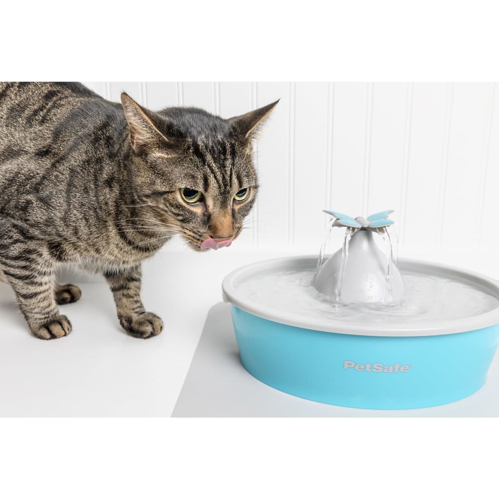 Petsafe Fontana Per Animali Domestici Drinkwell Con Farfalla 1,5 L Bianco