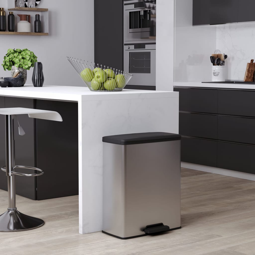 Curver Pattumiera A Pedale Deco Rettangolare 65 L Freddo