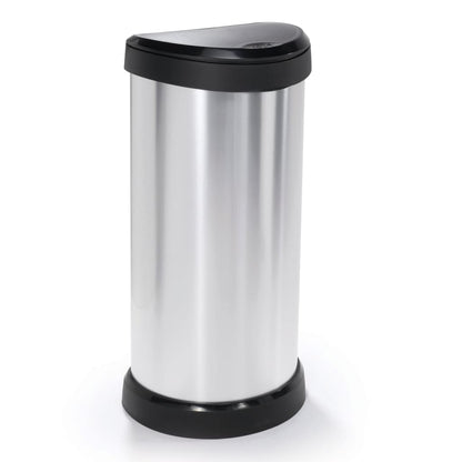 Curver Pattumiera A Pedale Deco Ovale Argento