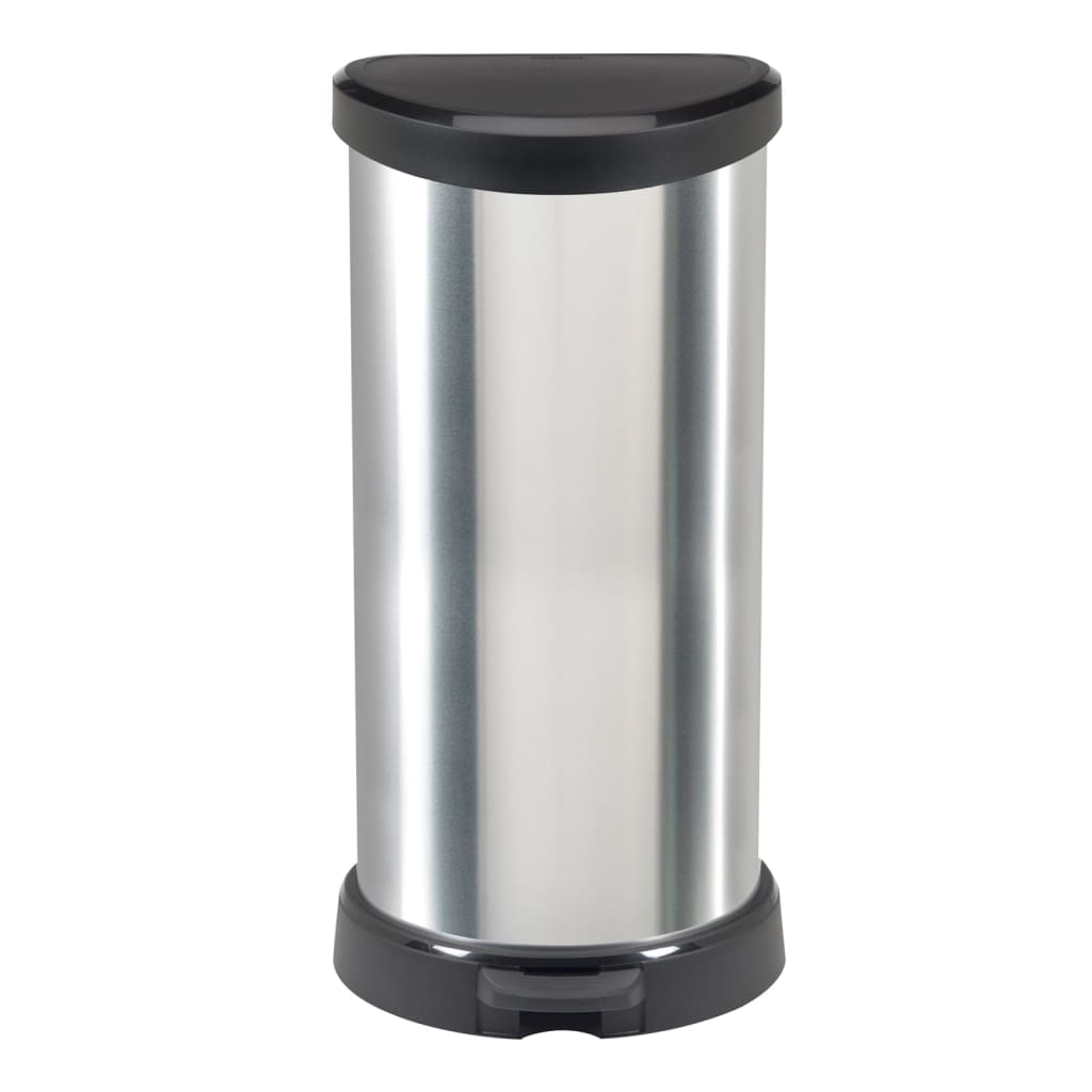 Curver Pattumiera A Pedale Deco Forma A D Argento