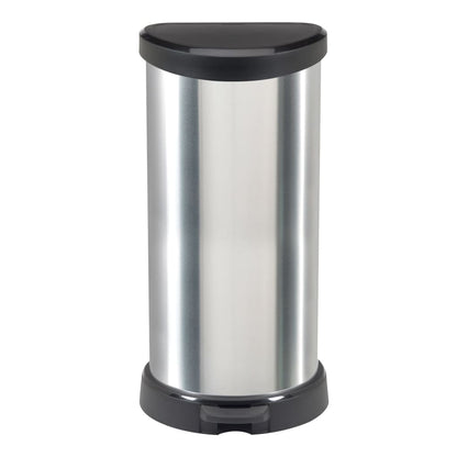 Curver Pattumiera A Pedale Deco Forma A D Argento
