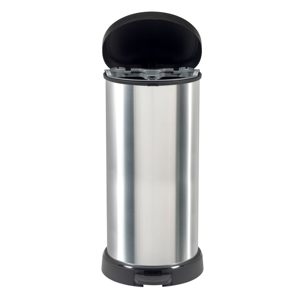 Curver Pattumiera A Pedale Deco Forma A D Argento