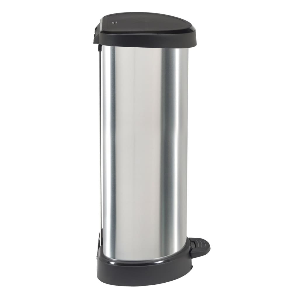 Curver Pattumiera A Pedale Deco Forma A D Argento
