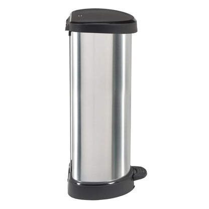 Curver Pattumiera A Pedale Deco Forma A D Argento