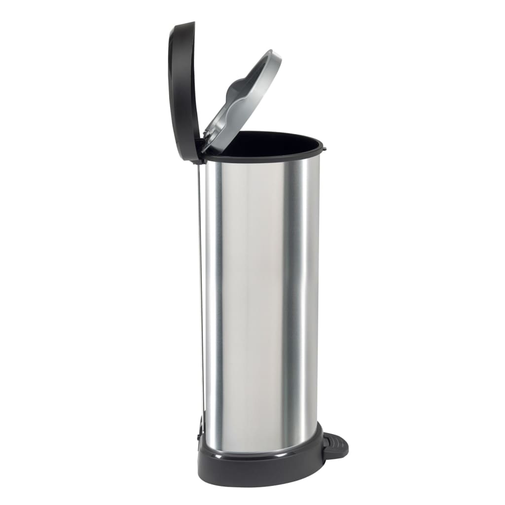 Curver Pattumiera A Pedale Deco Forma A D Argento