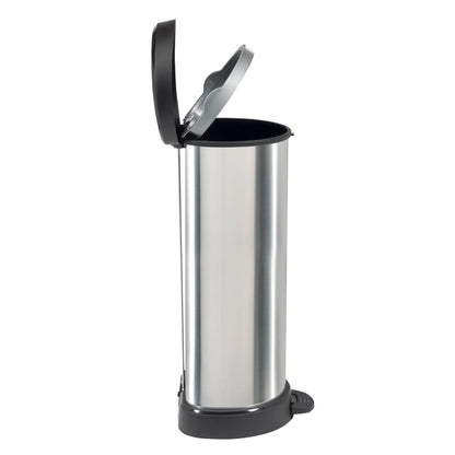 Curver Pattumiera A Pedale Deco Forma A D Argento