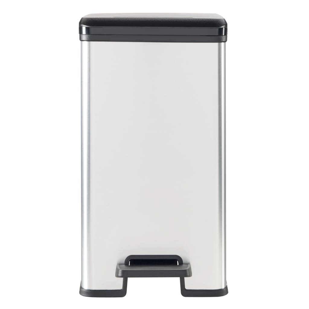 Curver Pattumiera A Pedale Sottile Deco 25L Argento