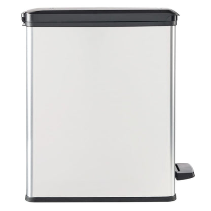 Curver Pattumiera A Pedale Sottile Deco 25L Argento