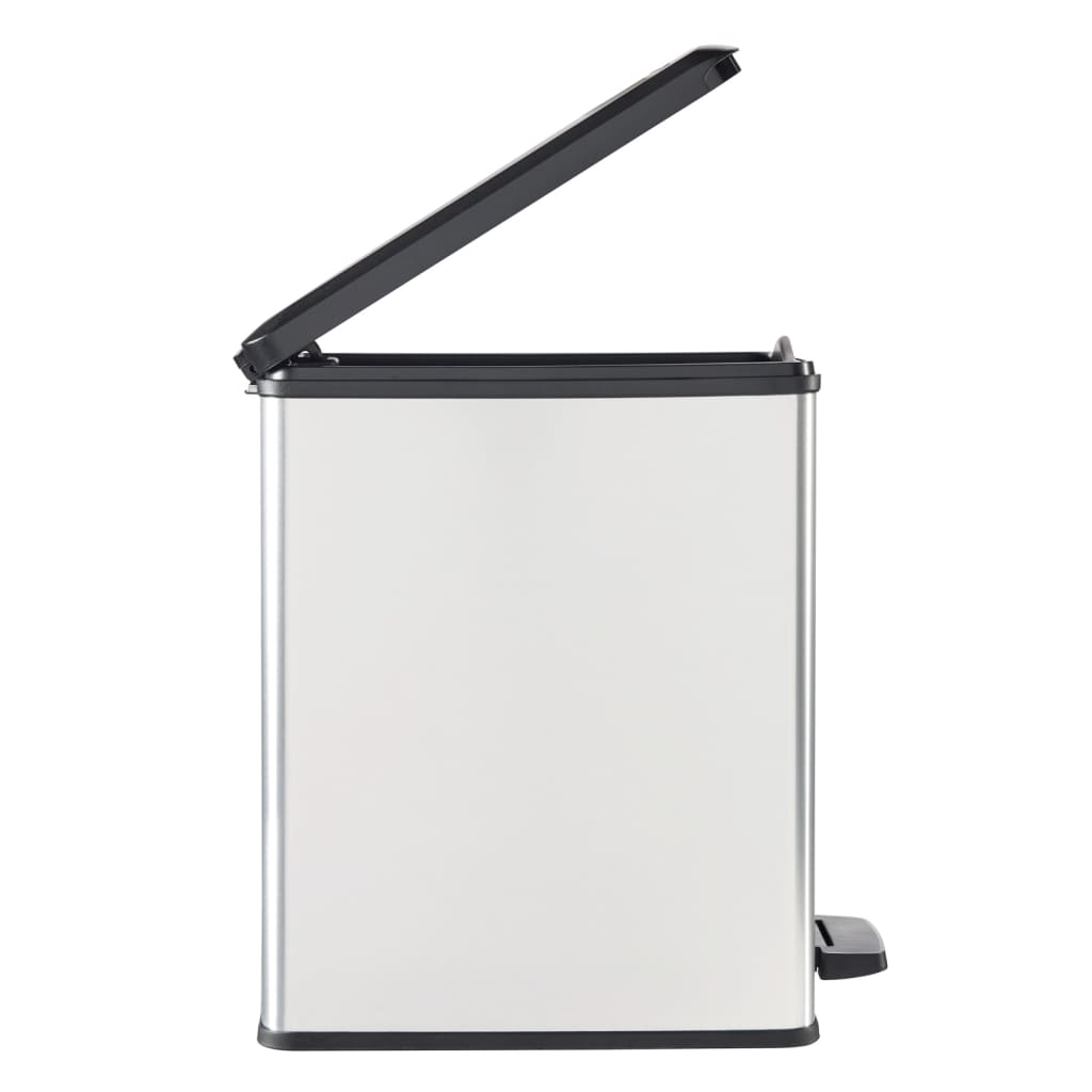 Curver Pattumiera A Pedale Sottile Deco 25L Argento
