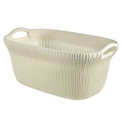 Curver Cesto Portabiancheria Knit 40 L Metallizzato