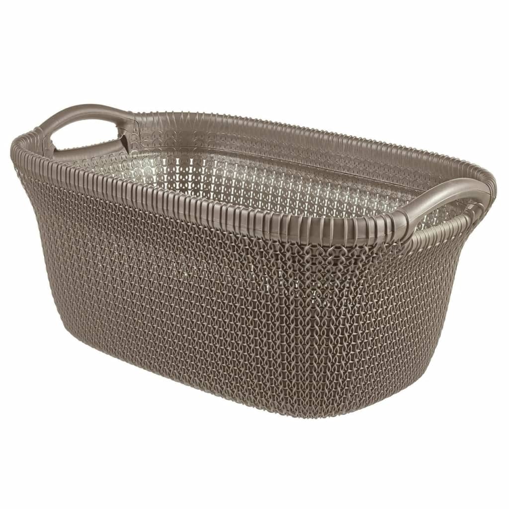 Curver Cesto Portabiancheria Knit 40 L Metallizzato