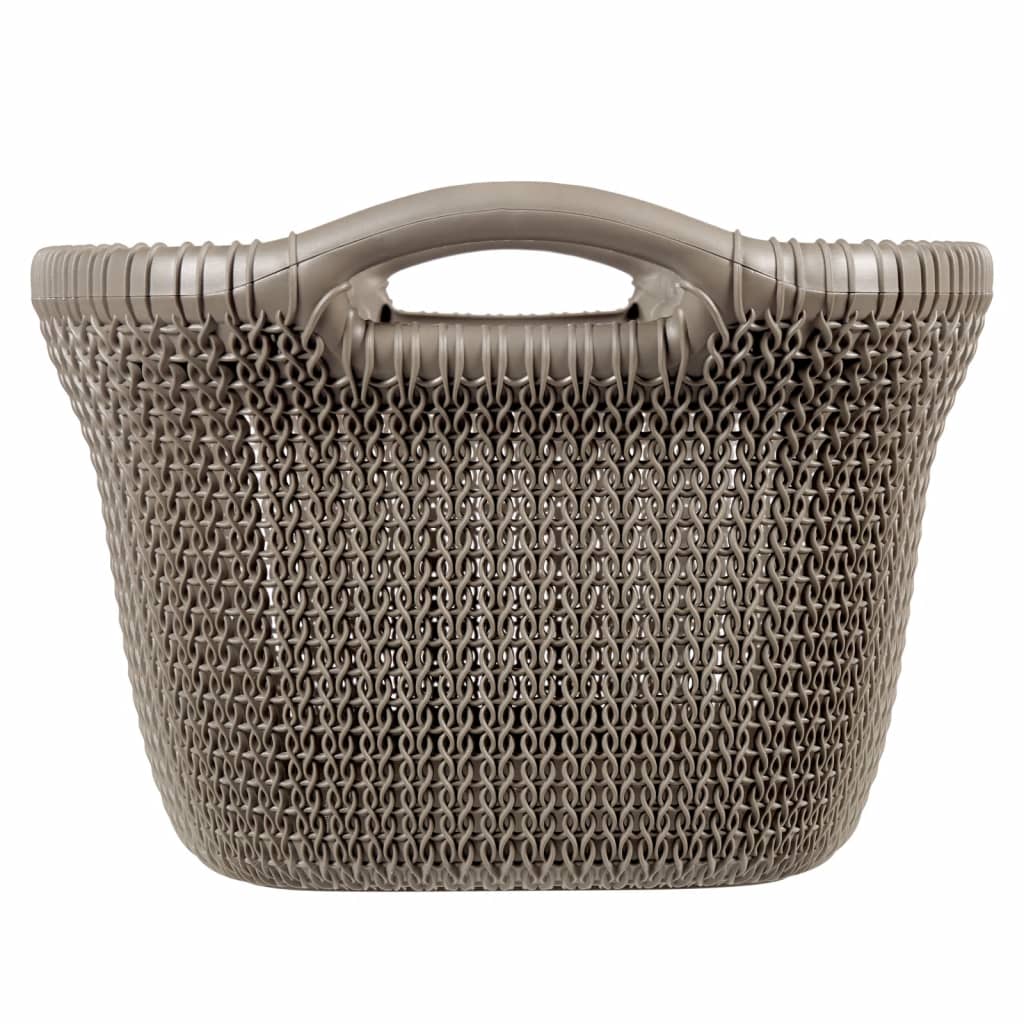 Curver Cesto Portabiancheria Knit 40 L Metallizzato