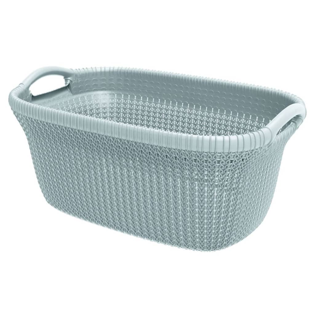 Curver Cesto Portabiancheria Knit 40 L Metallizzato