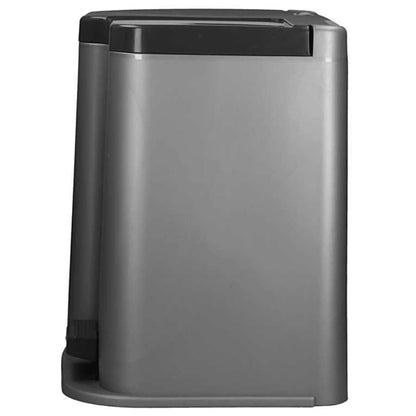 Curver Pattumiera A Pedale Doppia Deco 15L E 6L Cestini Grigio Chiaro