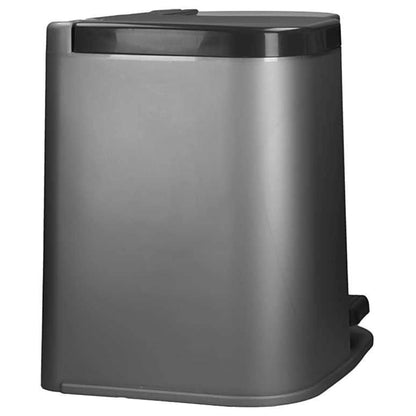 Curver Pattumiera A Pedale Doppia Deco 15L E 6L Cestini Grigio Chiaro