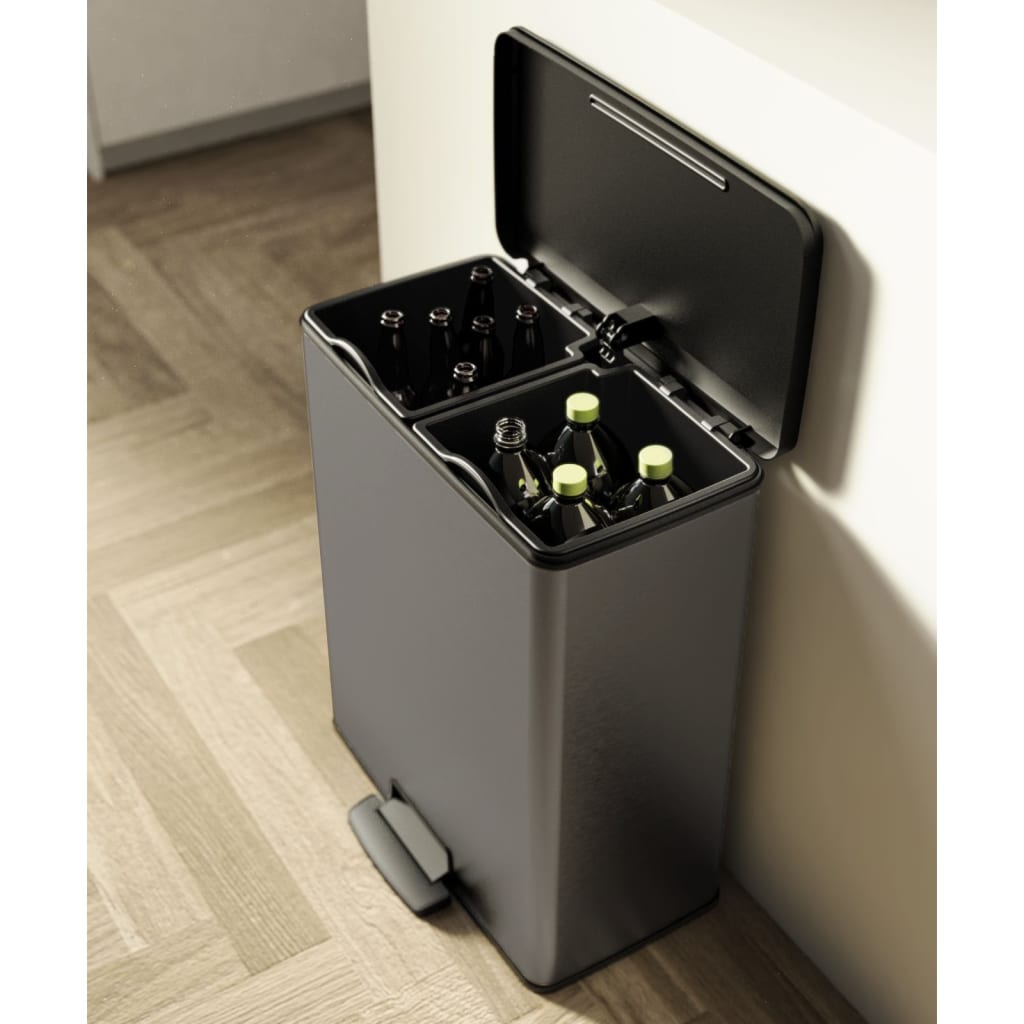 Curver Pattumiera A Pedale Doppia Deco 26L+26L Freddo
