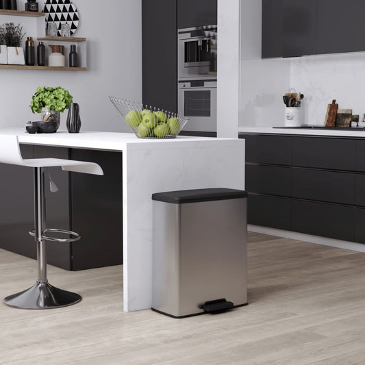 Curver Pattumiera A Pedale Deco Argento