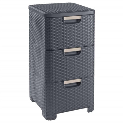 Curver Cassettiera Style 3X14 L Antracite