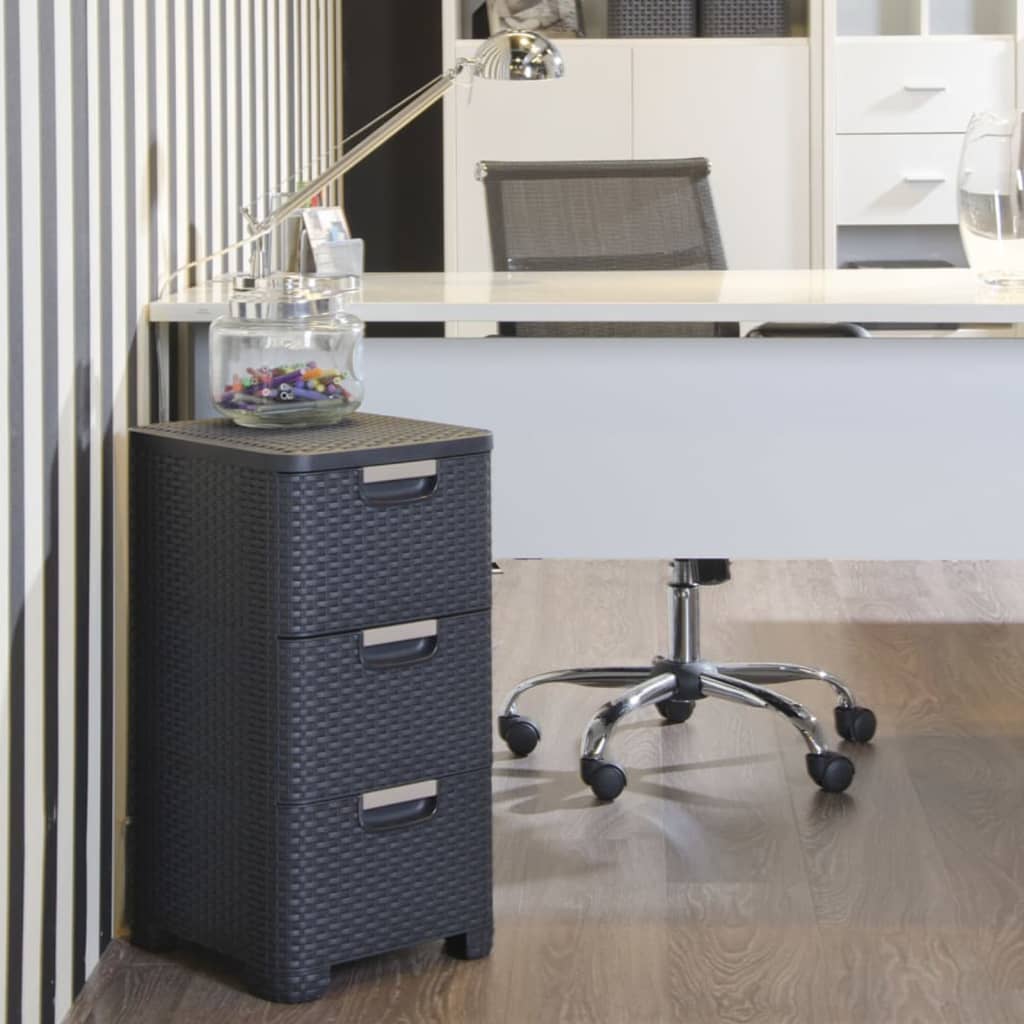 Curver Cassettiera Style 3X14 L Antracite