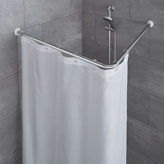 Kleine Wolke Asta Per Tenda Da Doccia Ad Angolo 90X90 Cm Cromata