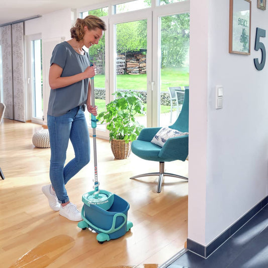 Leifheit Set Mocio Per Pavimenti A Disco Clean Twist Ergo Mobile