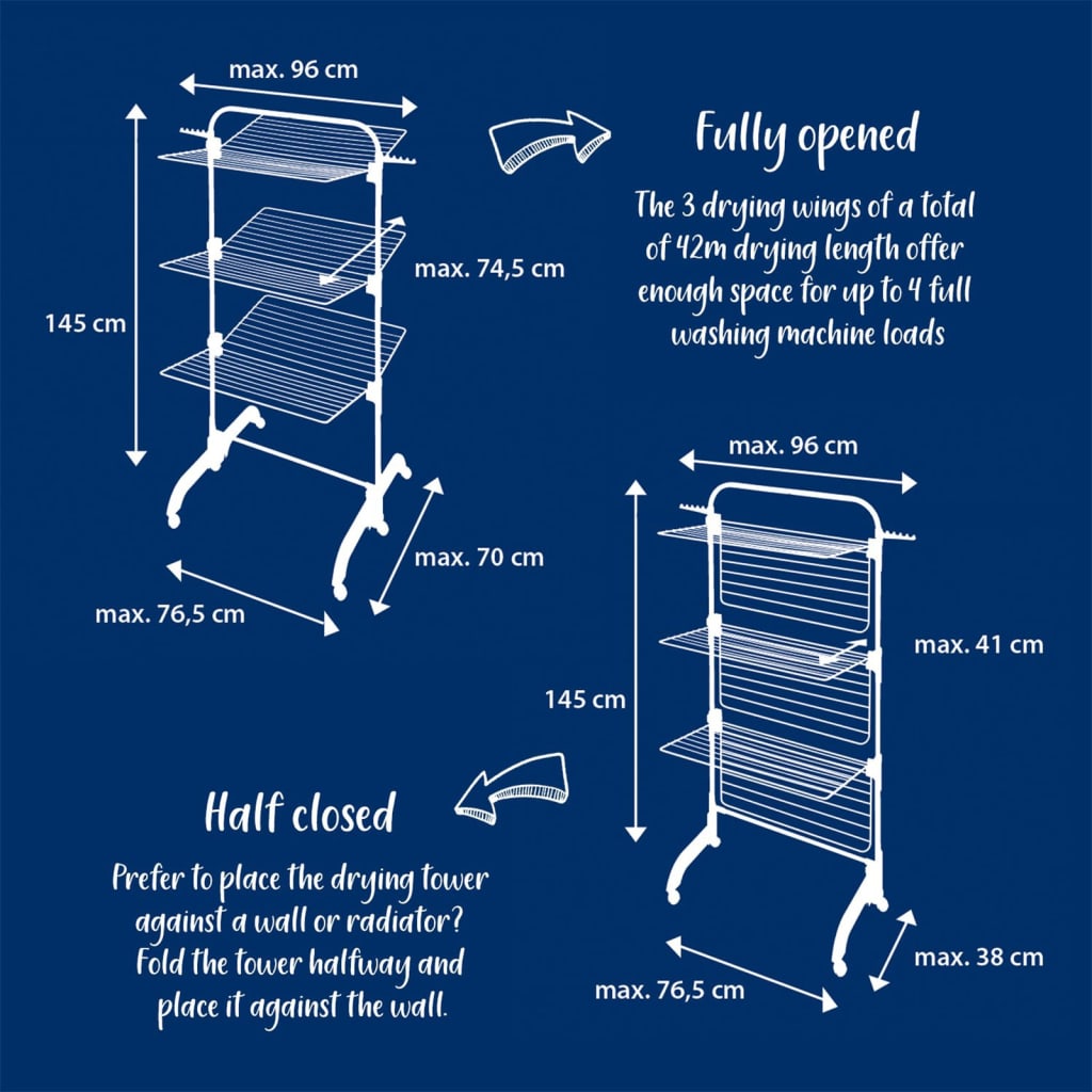 Leifheit Stendibiancheria A Torre Comfort Tower 420