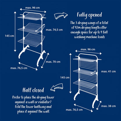 Leifheit Stendibiancheria A Torre Comfort Tower 420