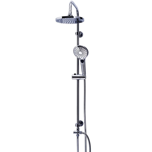 Ridder Set Doccia A Pioggia Con Soffione Massaggio Bahamas Cromo 91440