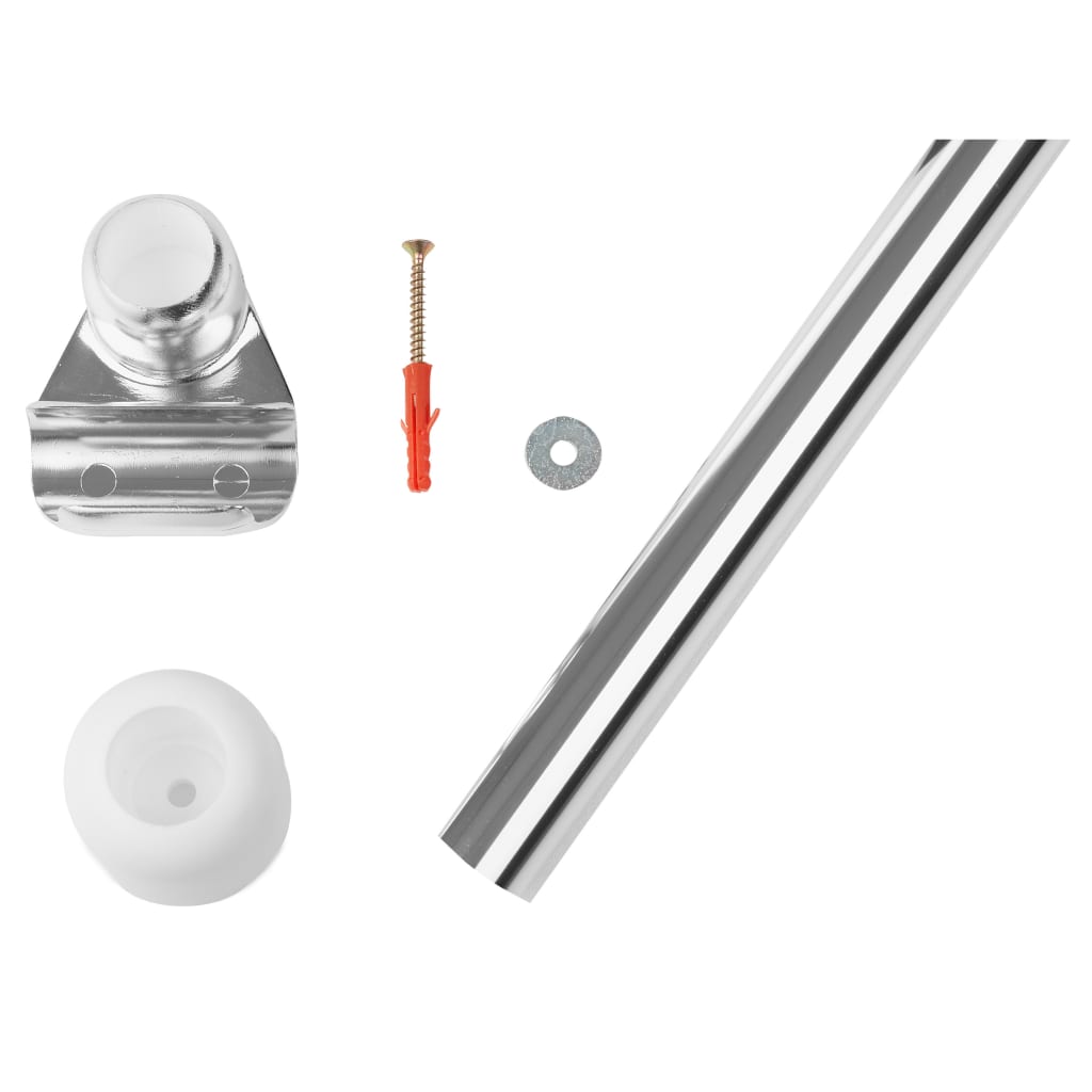 Ridder Supporto Per Bastone Tenda Doccia Cromato 55X2,5X2,5 Cm