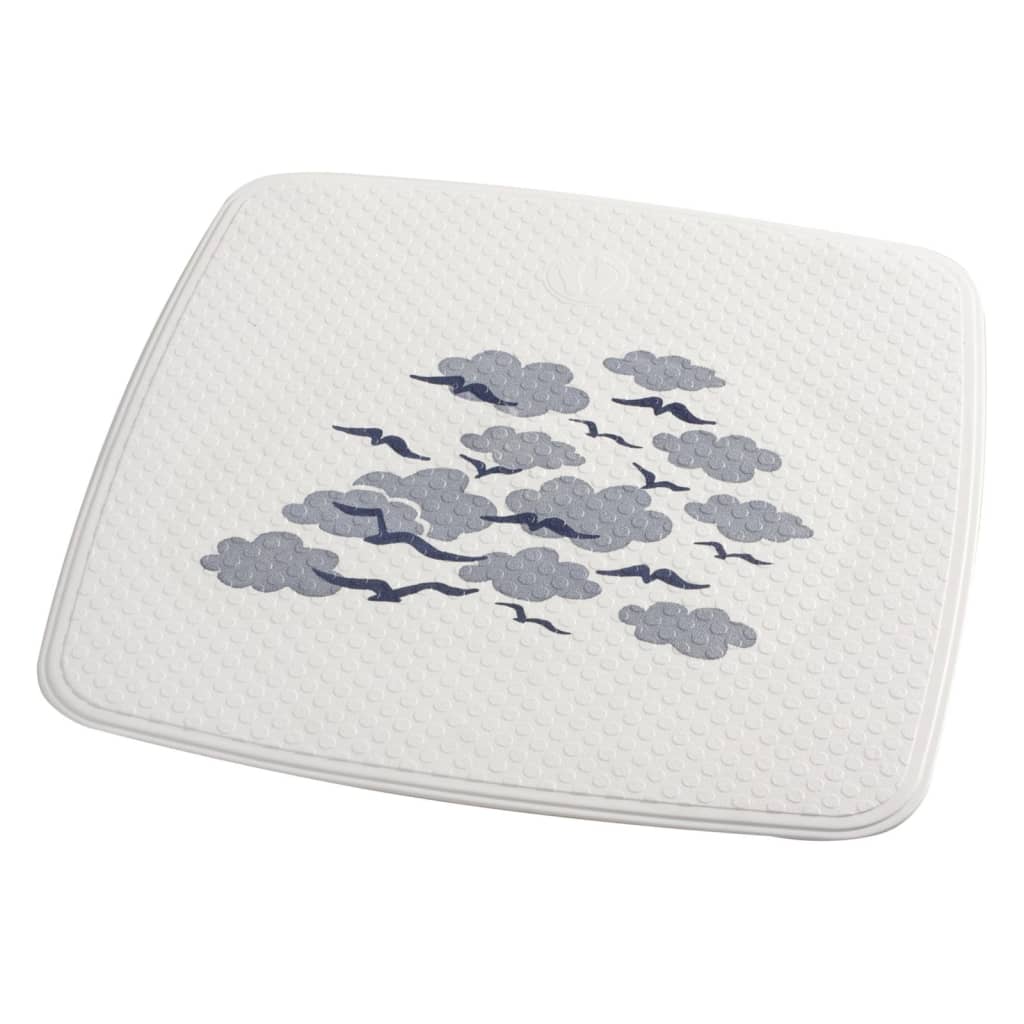 Ridder Tappeto Per Doccia Helgoland 54X54 Cm Bianco E Blu