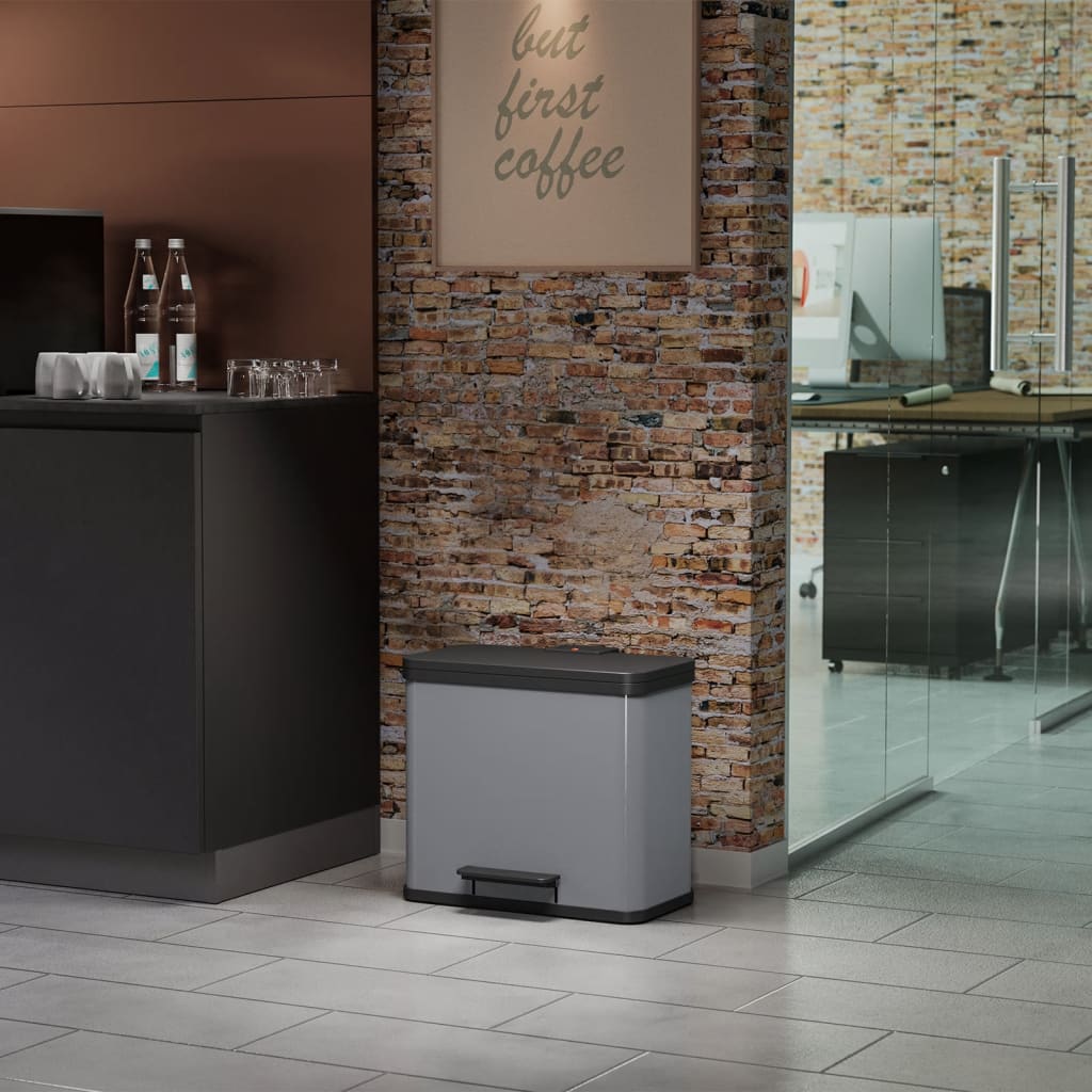 Hailo Pattumiera A Pedale Oko Trio Plus L 3X9 L Bianca 0633-230