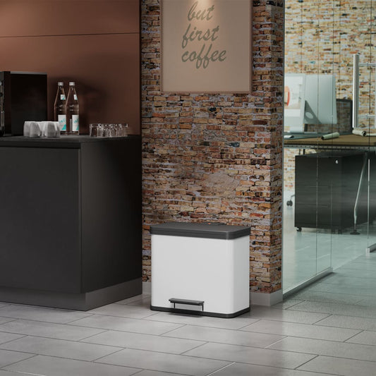 Hailo Pattumiera A Pedale Oko Trio Plus L 3X9 L Bianca 0633-230