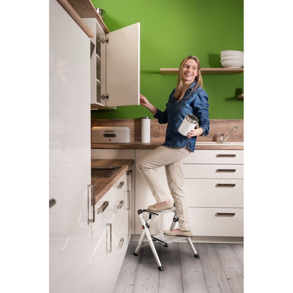 Hailo Scaletta A 2 Gradini Mini Comfort 45 Cm Alluminio 4310-100