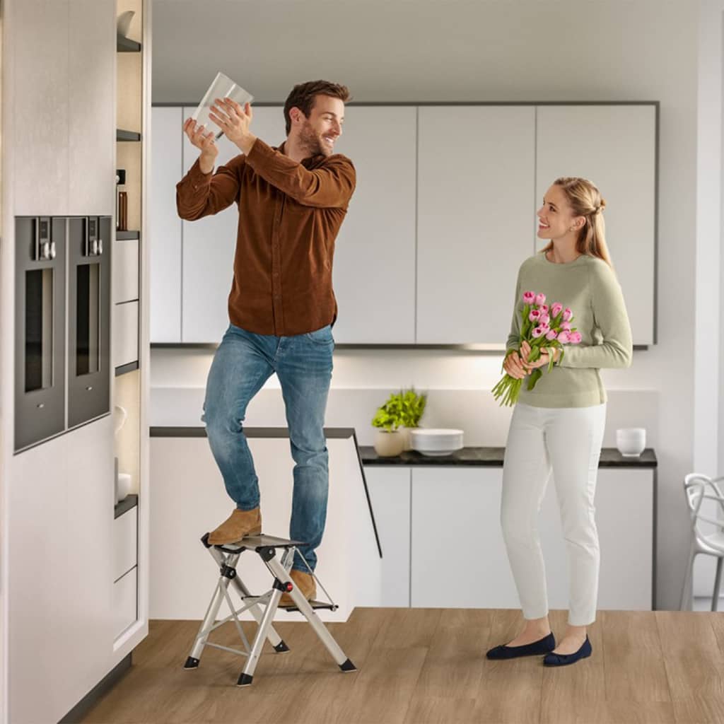 Hailo Scaletta A 2 Gradini Mini Comfort 45 Cm Alluminio 4310-100