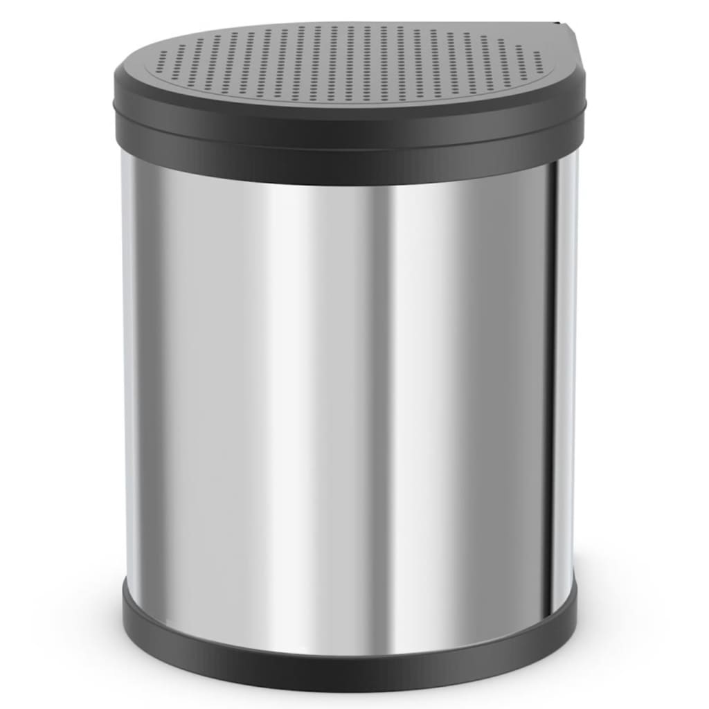 Hailo Pattumiera Da Dispensa Compact-Box Taglia M 15 L Acciaio Inox 3555-101