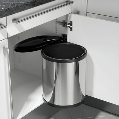 Hailo Pattumiera Da Dispensa Compact-Box Taglia M 15 L Acciaio Inox 3555-101