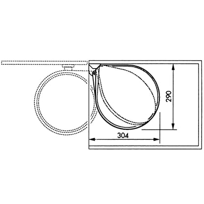 Hailo Pattumiera Da Dispensa Compact-Box Taglia M 15 L Acciaio Inox 3555-101