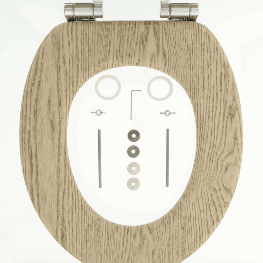 Tiger Sedile Wc A Chiusura Morbida Scaffold In Mdf Marrone 252022546