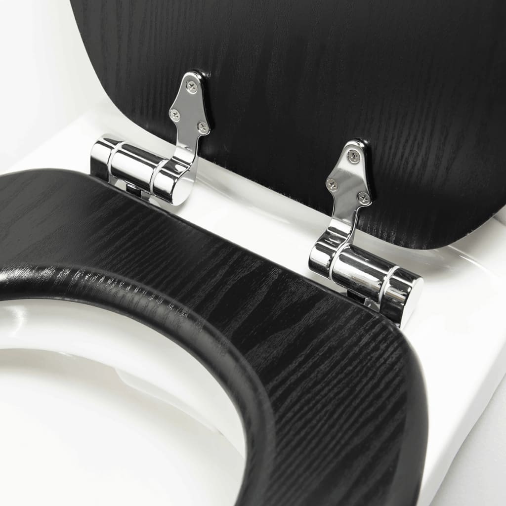 Tiger Sedile Wc A Chiusura Morbida Blackwash In Mdf Nero 252030746