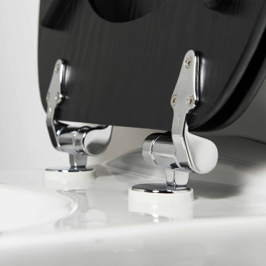 Tiger Sedile Wc A Chiusura Morbida Blackwash In Mdf Nero 252030746