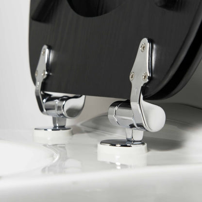 Tiger Sedile Wc A Chiusura Morbida Blackwash In Mdf Nero 252030746