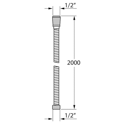 Tiger Tubo Per Doccia Fluxhose Cromato