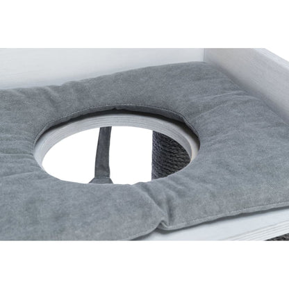 Trixie Palo Tiragraffi Gatti Con Funzione Scaffale 72X38X110 Grigio