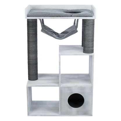Trixie Palo Tiragraffi Gatti Con Funzione Scaffale 72X38X110 Grigio